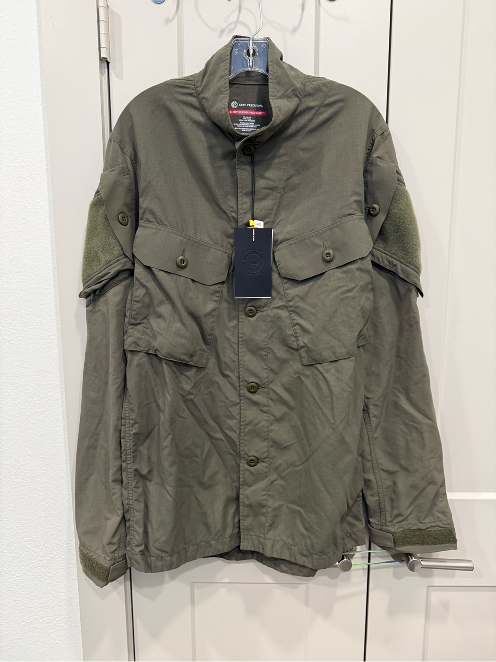 Men’s Crye Precision Military Field Jacket in Olive Green